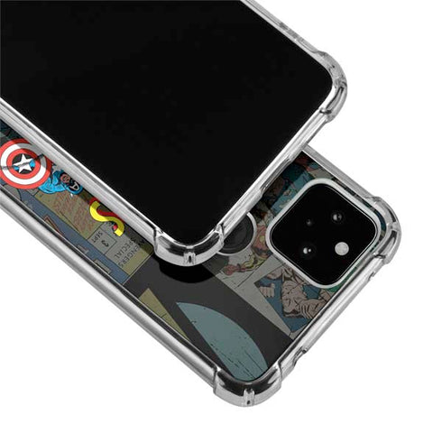 Marvel Classic Comics Avengers Assemble Google Pixel 4a 5G Clear Case